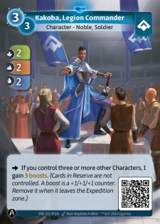 Kakoba, Commandant de Légion