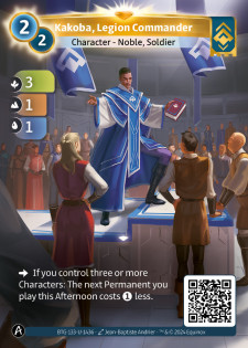 Kakoba, Commandant de Légion