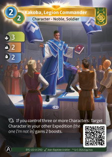 Kakoba, Commandant de Légion