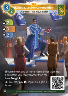 Kakoba, Commandant de Légion