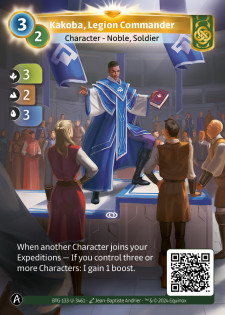 Kakoba, Commandant de Légion