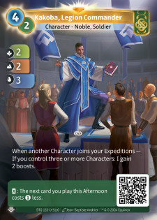 Kakoba, Commandant de Légion