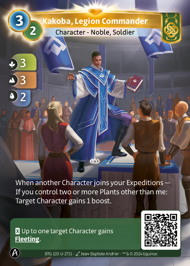 Kakoba, Commandant de Légion