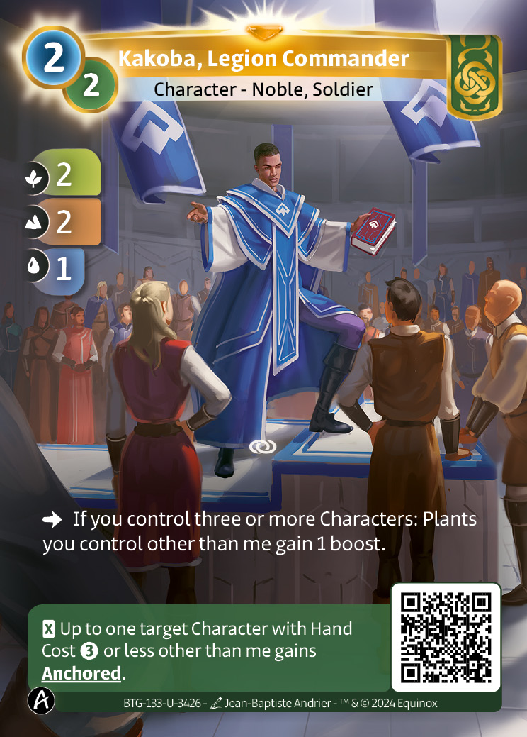 Kakoba, Commandant de Légion