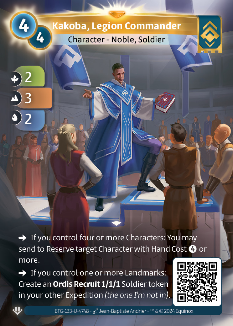 Kakoba, Commandant de Légion